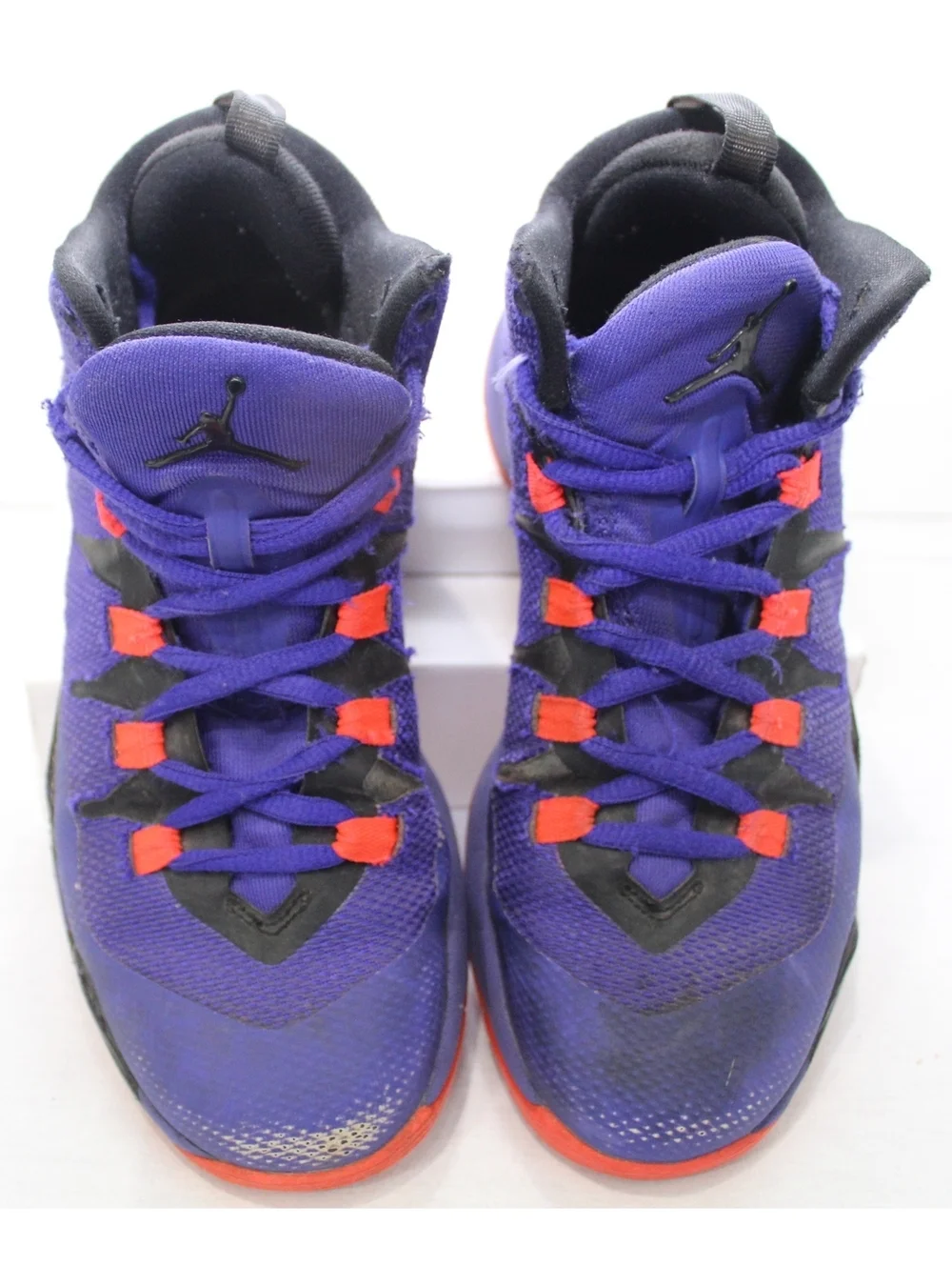 Nike Air Jordan Super Fly II 2 GS Dark Concord / Infrared Red Youth Shoes Sz 5 Y